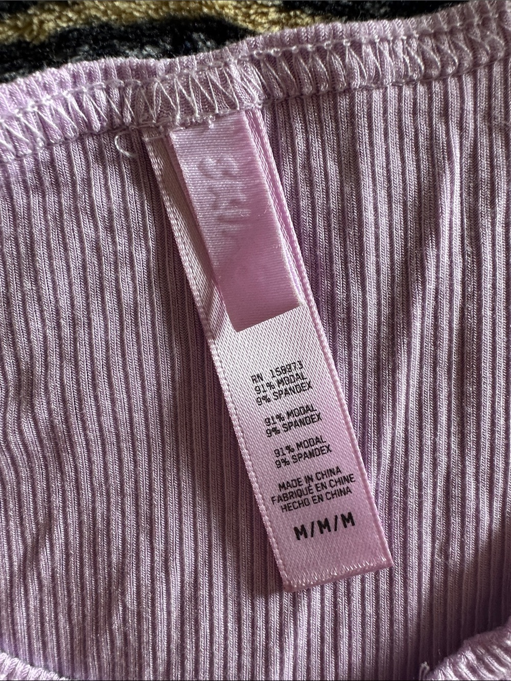 SKIMS soft lounge purple tank with slit on neck - Picture 2 of 2
